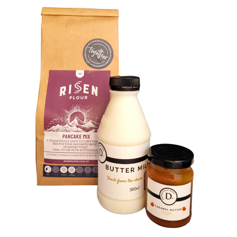 Buttermilk Pancake Pack with Buttermilk and Caramel Butter
